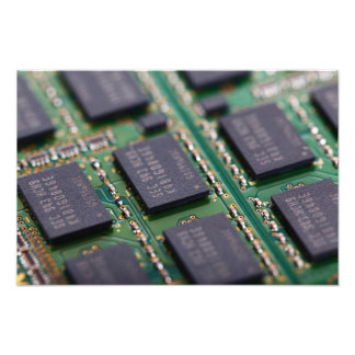 Computergeheugenchips Foto Afdruk