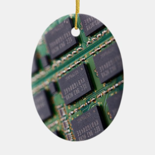 Computergeheugenchips Keramisch Ornament (Voorkant)