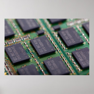 Computergeheugenchips Poster