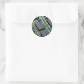 Computergeheugenchips Ronde Sticker (Tas)