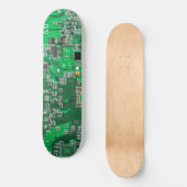 Computergek printplaat groen skateboard (Voorkant)