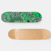 Computergek printplaat groen skateboard (Horizontaal)