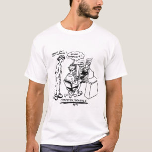 computergeweld - geen logo terug t-shirt