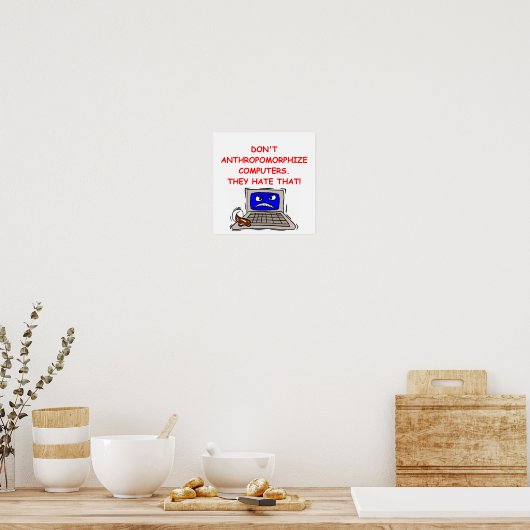 computergrap poster (Keuken)