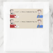 Computering.io Logo-Stickers Rechthoekige Sticker (Tas)