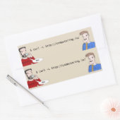 Computering.io Logo-Stickers Rechthoekige Sticker (Envelop)