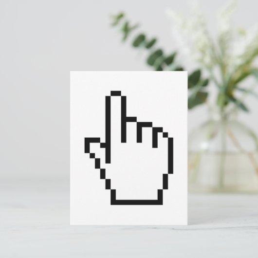 COMPUTERKIJKER/MOUSCURSOR BRIEFKAART (Staand voorkant)