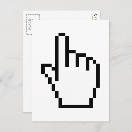 COMPUTERKIJKER/MOUSCURSOR BRIEFKAART (Voorkant / Achterkant)