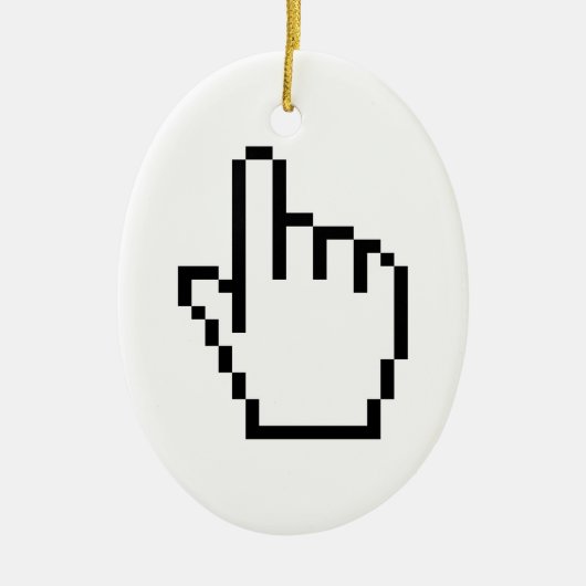 COMPUTERKIJKER/MOUSCURSOR KERAMISCH ORNAMENT (Voorkant)