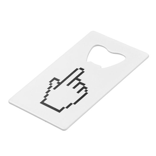 COMPUTERKIJKER/MOUSCURSOR KREDIETKAART FLESSENOPENER (Voorkant Gekanteld)