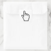 COMPUTERKIJKER/MOUSCURSOR VIERKANTE STICKER (Tas)