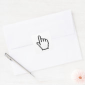 COMPUTERKIJKER/MOUSCURSOR VIERKANTE STICKER (Envelop)