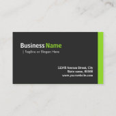 Computerleraar - Modern minimalistisch groen Visitekaartje (Achterkant)