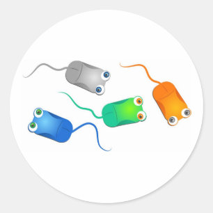 computermuizen ronde sticker