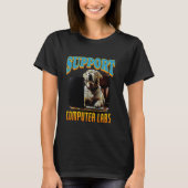 Computerprogrammering Labrador Retriever Software T-shirt (Voorkant)