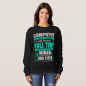 Computerprogrammeur Chief Multi Tasking Ninja Trui (Voorkant volledig)