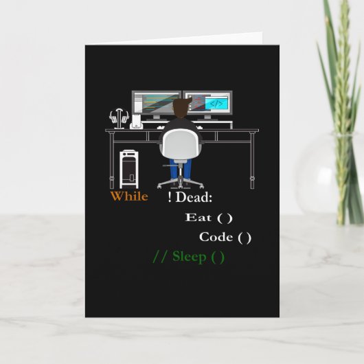 Computerprogrammeur en -ontwikkelaar kaart (Voorkant)