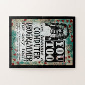 Computerprogrammeur - Funny Retro Legpuzzel (Horizontaal)