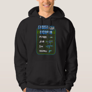 Computerprogrammeur kies Retrospel van wapens Hoodie