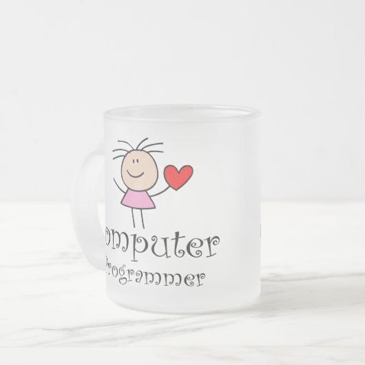 Computerprogrammeur Matglas Koffiemok (Voorkant links)