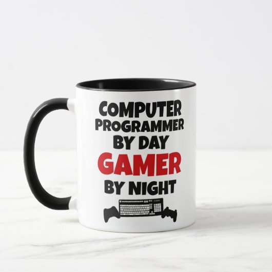Computerprogrammeur van Day Gamer by Night Mok (Links)