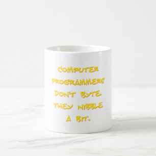 Computerprogrammeurs schrijven niet koffiemok