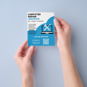 Computerreparatie Flyer (Hand)