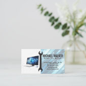 Computerreparatie | Technicus Sleutel Visitekaartje (Staand voorkant)