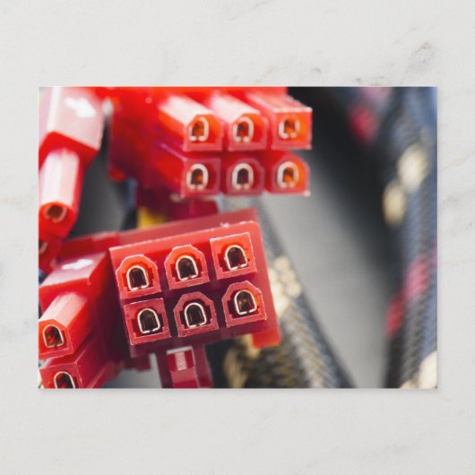 Computers-kabelconnector Briefkaart (Voorkant)