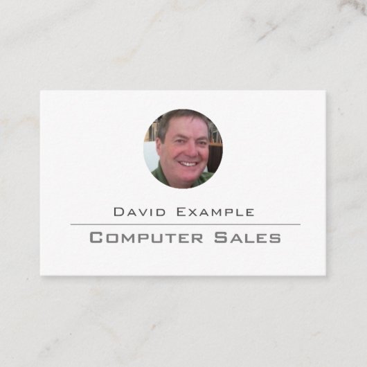Computers verkopen - Computer Salesman Visitekaartje (Voorkant)
