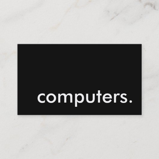 computers. visitekaartje (Voorkant)