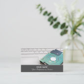 Computerspecialist en computerreparatiespecialist visitekaartje (Staand voorkant)