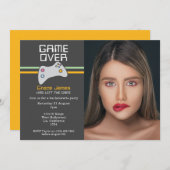 Computerspel over vrijgezellenfeest kaart (Voorkant / Achterkant)