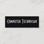 Computertechnicus I-profielkaart Mini Visitekaartje (Achterkant)