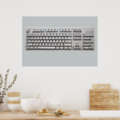 computertoetsenbord poster (Keuken)