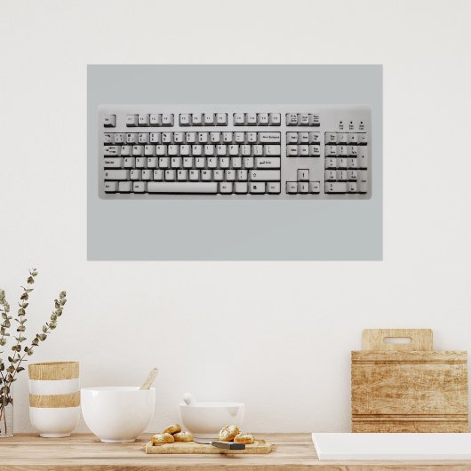 computertoetsenbord poster (Keuken)