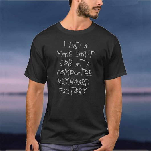 Computertoetsenbordgrap T-shirt