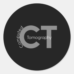 Computertomografie CT Technoloog MRI Tech Ronde Sticker