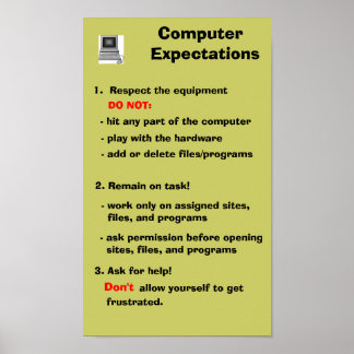 Computerverwachtingen Poster