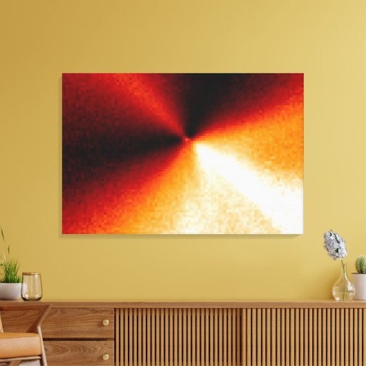 Computerverwerkt Afbeelding van de kernregio van C Canvas Afdruk (Insitu (Woonkamer))