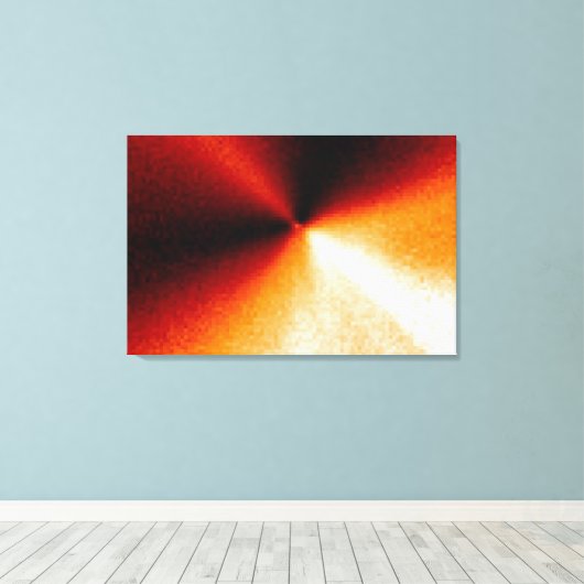 Computerverwerkt Afbeelding van de kernregio van C Canvas Afdruk (Insitu (Houten vloer))