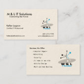 computervisitekaartje visitekaartje (Voorkant / Achterkant)