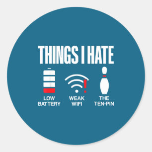 Computerwetenschappelijke dingen die ik haat Lage Ronde Sticker