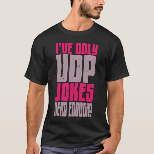 Computerwetenschappen programmeur udp grap t-shirt (Voorkant)