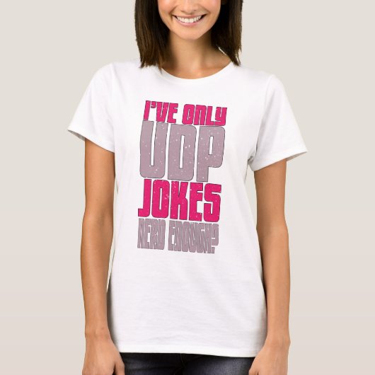 Computerwetenschappen programmeur udp grap t-shirt (Voorkant)