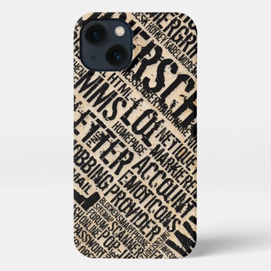 Computerwoordenboek -  iPhone-draagtas iPhone Hoesje (Achterkant)