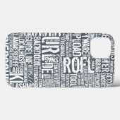 Computerwoordenboek monochroom Case-Mate iPhone case (Achterkant (horizontaal))