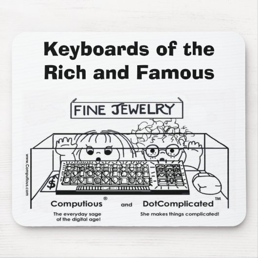 Computious en DotComplicated(TM) Bling-Bling Muismat (Voorkant)