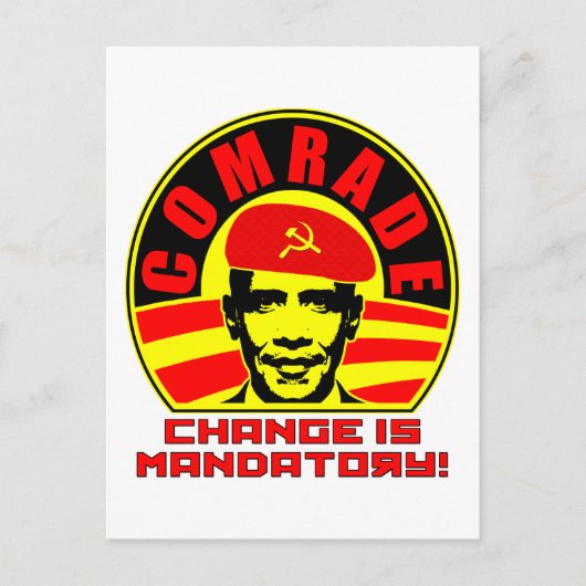 Comrade Obama Briefkaart (Voorkant)