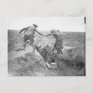 Comrades at Battle of Ginchy, The Somme, 1916 Briefkaart